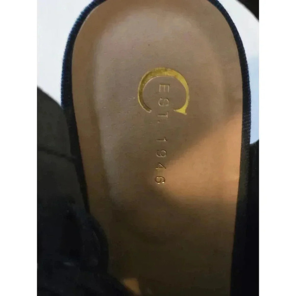 Women's Open Toe Boots, 9W, Dark Blue Denim - Picture 7 of 9